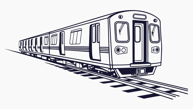 Sleek modern subway train speeds along city tracks, capturing urban transit dynamism and the pulse of daily commutes.