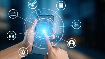 Personalization icons showing customization, user profile and experience design for personal service, customer journey and adaptive digital interaction. Gist