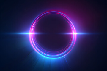 Obraz premium glowing blue and purple gradient light background with clean center copy space creating a sleek futuristic tech aesthetic