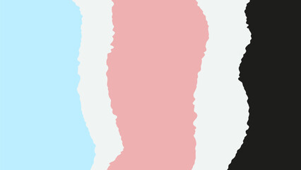 Abstract Wavy Torn Paper Layers