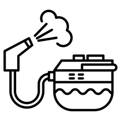 Steam cleaner icon