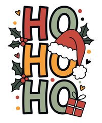 Ho Ho Ho christmas design