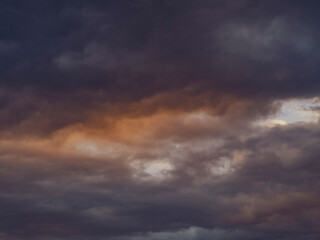 Fototapeta premium Colourful sunset clouds ,winter time