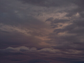 Obraz premium Colourful sunset clouds, nature background