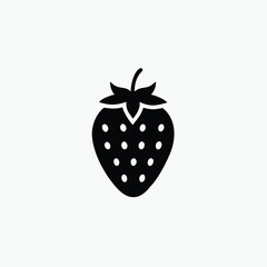 strawberry icon vector design template in white background