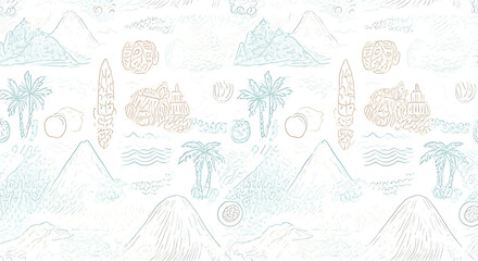 Escape to paradise with this idyllic island design, perfect for vibrant tropical summer styles