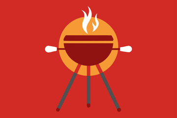 BBQ Grill Party Outdoor Background