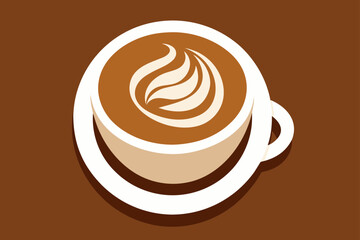 Coffee Latte Art Cafe Background