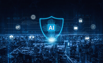 Intelligent AI cybersecurity system enhances digital protection, detects real-time threats, and...