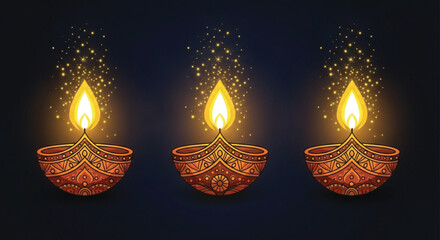 christmas candles on a dark background