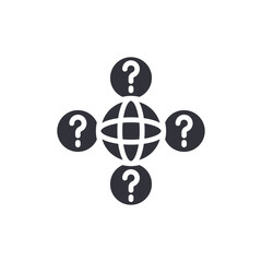 Global Questions World Symbol Idea Unknown Solution