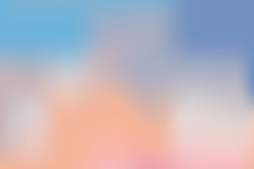 Naklejka premium Nude soft sky abstract neutral gradient background. Fluffy cloud vibrant pastel sunset. Blurred light and pale backdrop.