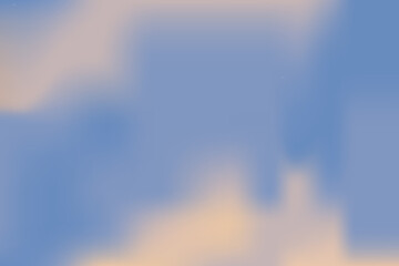 Nude soft sky abstract neutral gradient background. Fluffy cloud vibrant pastel sunset. Blurred light and pale backdrop.