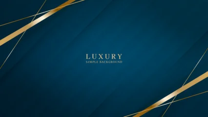 Fotobehang Sportwinkel 高級感のある紺色の背景  © SB