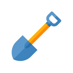 Shovel digging tool vector icon