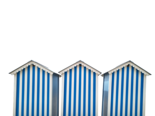 beach hut, beach cabin isolated on transparent background
