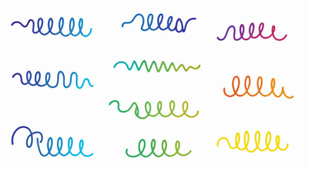 set of colorful vector logo