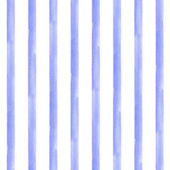 Obraz premium Hand painted watercolor lavender striped transparent background. Stripe seamless pattern. For fabric, sketchbook, wallpaper, wrapping paper. bags, cards, banner. Stripes vertical illustration.