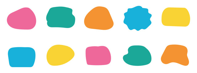 Liquid organic blob curve icon  on white background. Organic shape round form, liquid blob, wavy symbol. vector illustration.