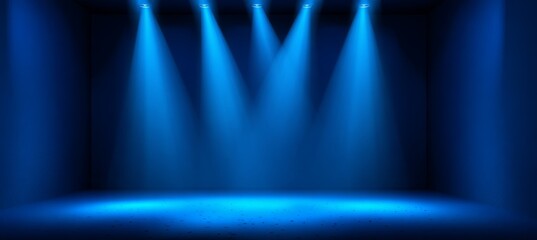 Red spotlight on brick wall background. Copy space for text and advert. Generative AI technology.