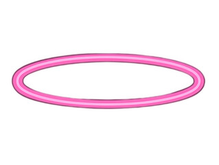 Naklejka premium Pink holographic oval label vector on black, clean edges transparent PNG sticker, centered minimal decorative icon