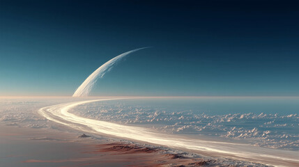 Curved Horizon on Alien Planet