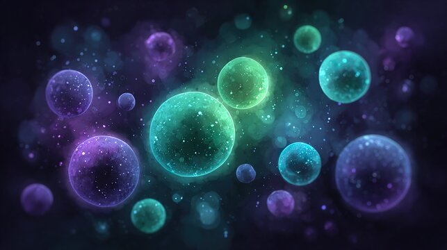 Abstract colorful circular shapes - Powered by Adobe