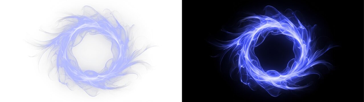 fire energy ring glow light. smoke glowing circle effect. Burning ring, fiery circle. Futuristic flames for design. This PNG Overlay transparent. 光