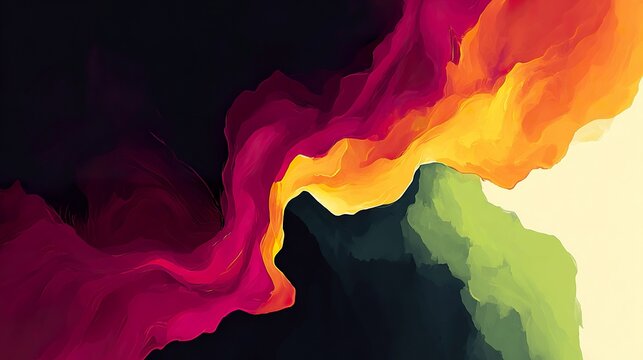 Abstract colorful paint splatter design