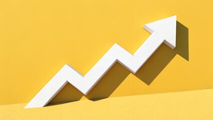 Zigzag Rise – Bold Growth and Upward Performance, Business, Conceptual, Motivation, Abstract, Arrow