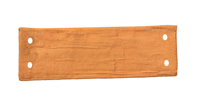 Textured brown rectangular tag or plaque template with four holes