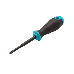 Phillips head screwdriver with ergonomic handle isolated