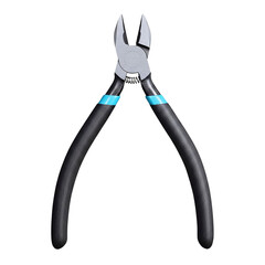 Diagonal cutting pliers wire cutters isolated