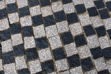 Pavés quartzite noir, gris et blanc, pour cours, allée, terrasse, aménagement des extérieurs