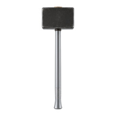 Heavy sledge hammer with metal handle isolated