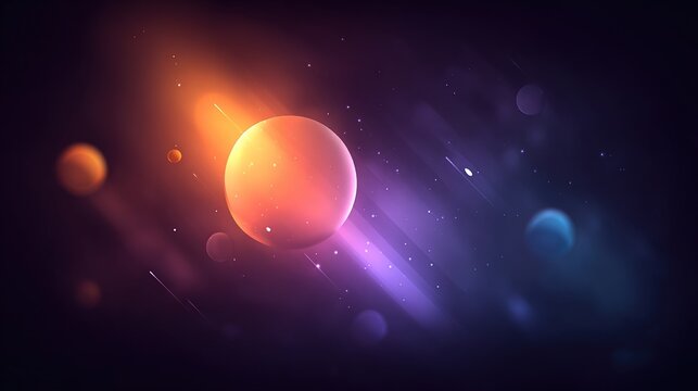 Colorful planets in deep space