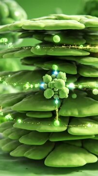 Photosynthesis Molecular Visualization | 3D Animation of Chloroplast and Light Reaction Process
