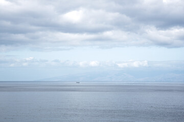 Still Atlantic ocean at Tenerife island.