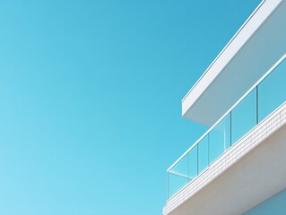 Fototapeta premium Modern architecture with sky background