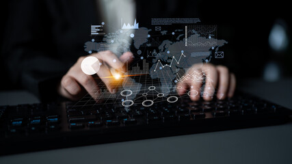 Global business data analysis and market research report. Using analytics and statistics for...