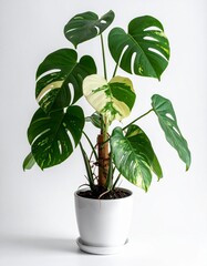 Monstera variegated in the tree pot