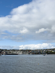 View of Kinsale harbour, a town on the southern coast of Ireland, in County Cork
