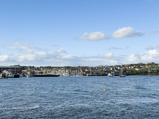 View of Kinsale harbour, a town on the southern coast of Ireland, in County Cork