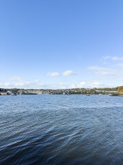 View of Kinsale harbour, a town on the southern coast of Ireland, in County Cork