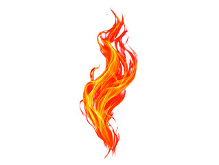 Dynamic abstract fiery flame design element © dedoteto