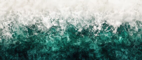 An abstract poster cover header design is formed by a grunge banner that has a grainy dark background with a beige green black noisy texture gradient