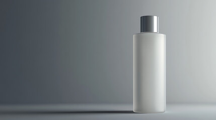Sleek, modern dispenser bottle with a minimalist aesthetic, ideal for personal care or home products. Its clean lines and neutral tones convey quality and sophistication.