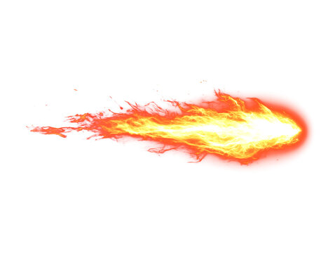 Dynamic Fiery Energy Streak Effect