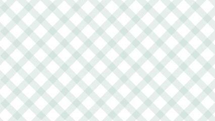 Diagonal turquoise checkered plaid in the white background