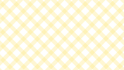 Diagonal yellow checkered plaid in the white background	